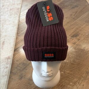 🆕 Bass Outdoor Ribbed Knit Beanie - Burgundy